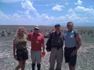 Debbie Ziegelmeier, Jesse Marcel Jr., M. Baiata e Chuck Zukovsky (foto M. Baiata)