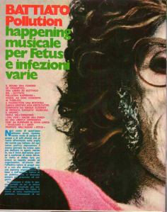 Battiato articolo ciao 2001 apertura