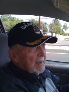 Col. Stevens drivin' his car out of Tucson, in 2009. (photo: Maurizio Baiata)  