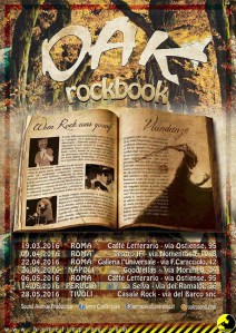 La locandina di "RockBook" indica tutte le date e le location in programma. 