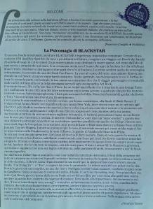 La recensione di "Blackstar" di David Bowie apparsa come Editoriale di "Classic Rock (Marzo 2016, n. 40). 