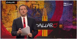 Massimo Gianni, durante la puntata incriminata di "Ballarò"